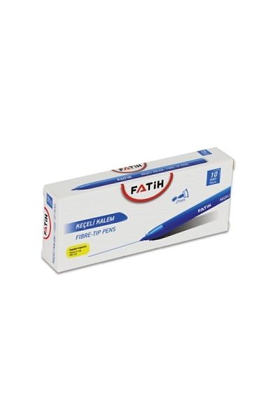 Fatih Felted Paint Pen Office Type 10 Pieces Blue 34030