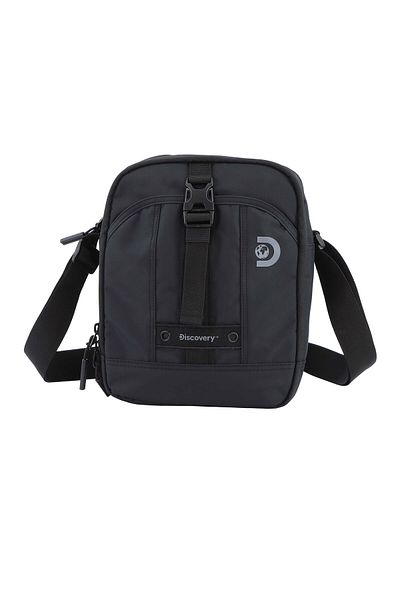 Discovery SHIELD RPET Polyester Tablet Utility Bag Black, Compact Travel Bag for Men and Women
