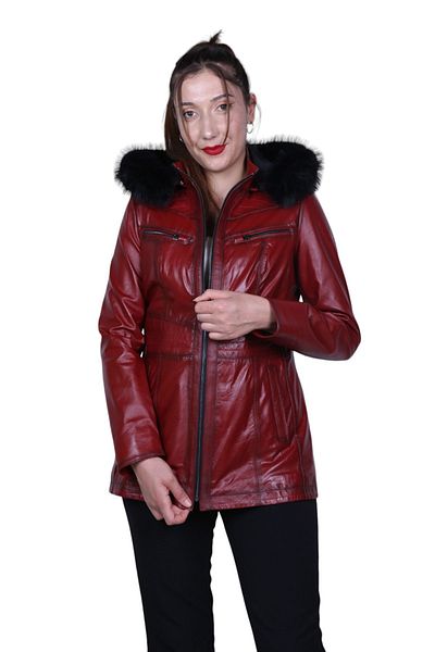 EYLÜL DERİ B-2002 Model Genuine Leather Women's Jacket