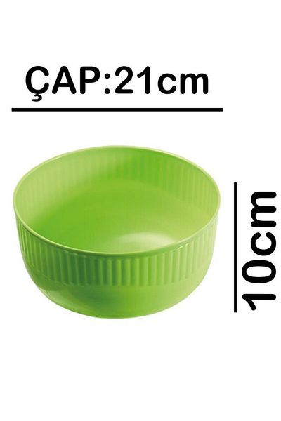 Tiesa Home Green Plastic 21cm Deep Bath Bath Bowl