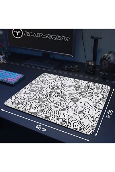 KlasseGear Topography Lines Longteng Huoyun Special Edition 480x400x4 Mm E-sports Gaming Oyuncu Mouse Pad