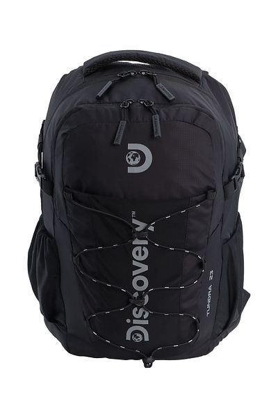 Discovery Outdoor 23L Backpack Black for Adventure, Durable Lightweight Water Resistant