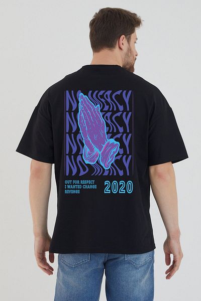 DEEPSENCE Μαύρο Unisex Oversize NOMEARCY - Back Printed
