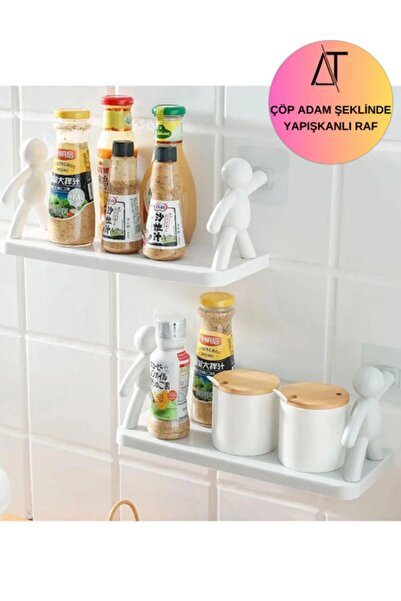 Acarlar Ticaret 2 Adet Kendinden Yapışkanlı Craft Banyo Rafı Tarz Baharatlık ...