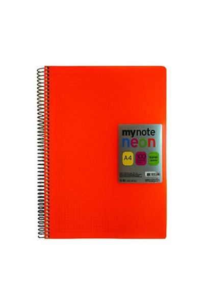 Mynote Flex 100 Yp Spiral Pp Cover A/4 Squared Neon Notebook (1 PC)