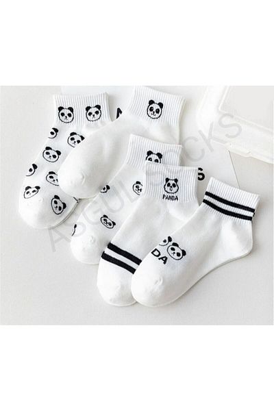 ASGÜL SOCKS Σετ 4 ζευγαριών κάλτσες μποτάκια με σχέδιο Panda
