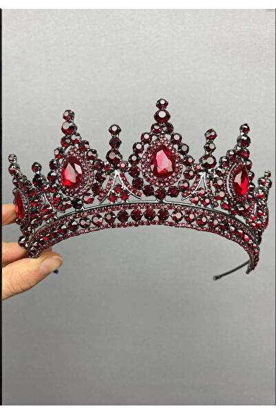 ESPEREST Ανθρακί Βουργουνδίας Νυφικό Στέμμα - Χρώμα Χένα