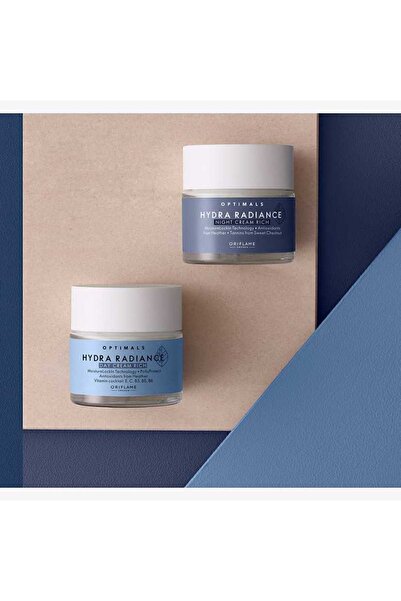 Oriflame مجموعة كريمات أوبتيمالز هيدرا راديانس الليلية والنهارية 42589-42580