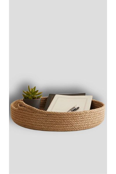 rope accessory Wicker Organizer, Multi-Purpose Organizer, 30x5