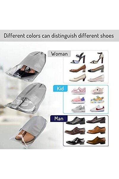 tAAlu 5 Pieces Windowed Suitcase Shoe Carrying Bag Travel Organizer