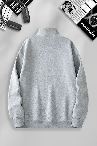 macklin Φούτερ με στάμπα Stranger Unisex Basic πουλόβερ - γιακάς, μισό φερμουάρ