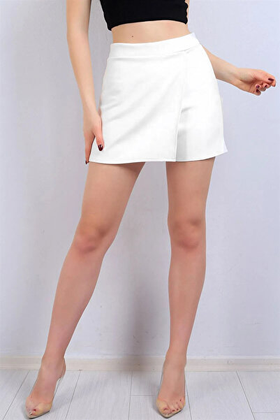 FUWEAR Beyaz Şort Etek Modeli