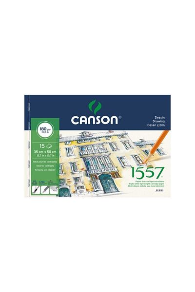Canson كتلة رسم نمط 35x50 سم 180 جرام 15 ورقة 1557