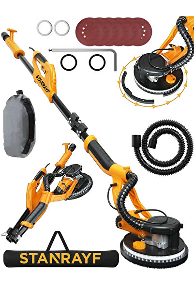 stanrayf Alman 6000 W Led Işıklı Bakır Sargı Alçıpan Duvar Zımpara Makinası T...