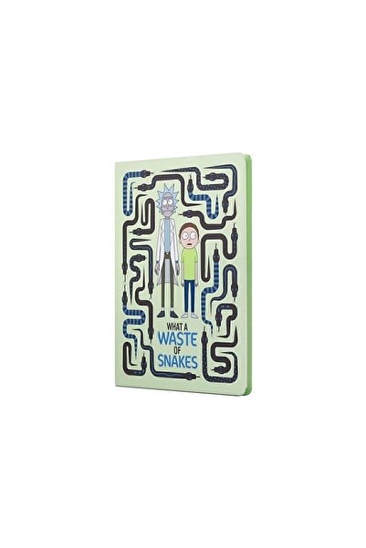 Mabbels Rick And Morty Sert Kapak Butik Defter Yılan Krem Çizgisiz 80 Yaprak