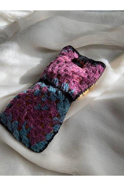 Chamis Special Design Handmade Crochet Glasses Phone Case