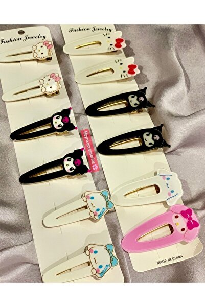 Meyra Accessories Sanrio Kawii Children's Hair Clip - 3 Models with Pen, Chro...