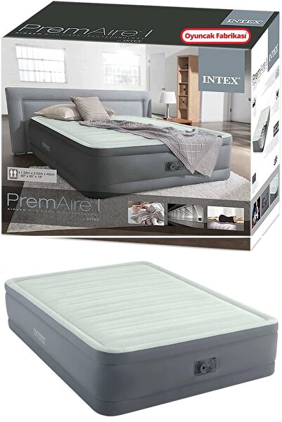 Intex 64906 Çift Kişilik Elektrikli Şişme Yatak Queen Premaire I Elevated 152...