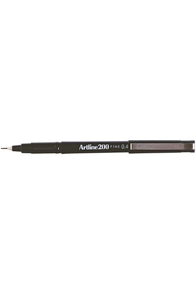 artline Dark Brown Fineliner 0.4 Mm - Pack of 12 Ek-200n
