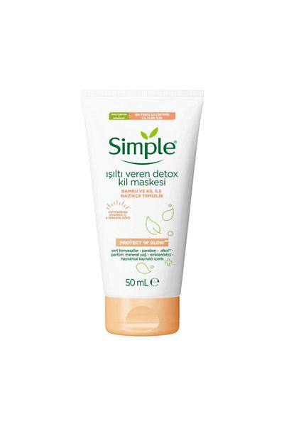Simple Protect And Glow Clay Mask Detox 50 ml
