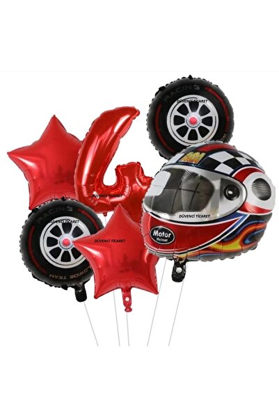 DÜVENCİ TİCARET Set de baloane din folie pentru cască cu cifre de vârstă