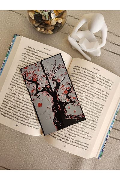 ALTINDAL Home Σετ σελιδοδεικτών με ανάγλυφο 3D Sakura Tree and Cherry Blossom - 2 τεμ