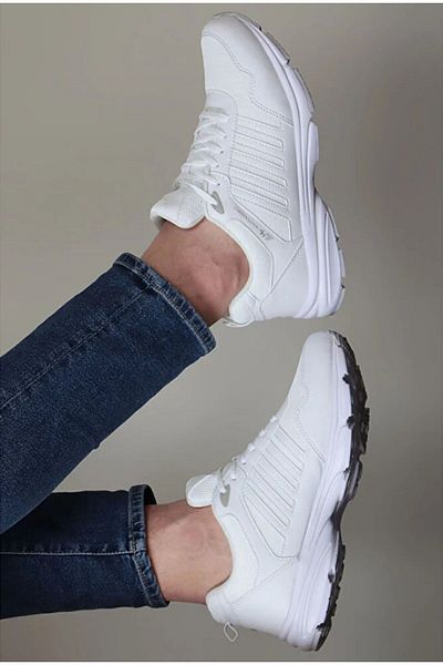 M.P. Mp 6803 Pantofi Sport Unisex Ortopedici Albi - Talpa Eva usoara