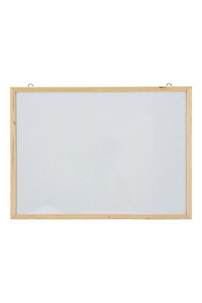 İnterpano 45*60 Wooden Framed Laminated Surface D. Mounted White Writing Board