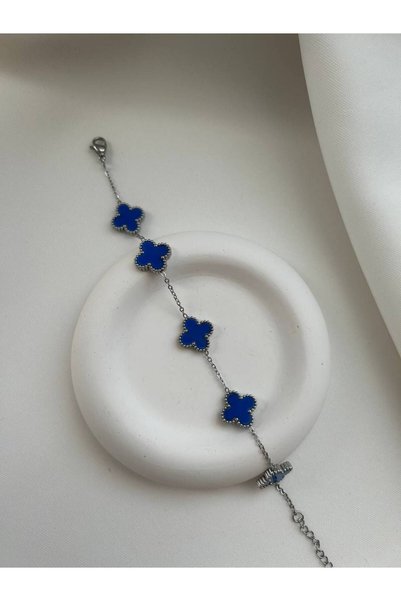 minnejewelry سوار من الفولاذ بنمط أوراق الشجر