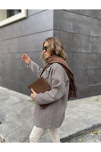 Tünel moda KABÁT HERRINGBONE DESIGN CACHET