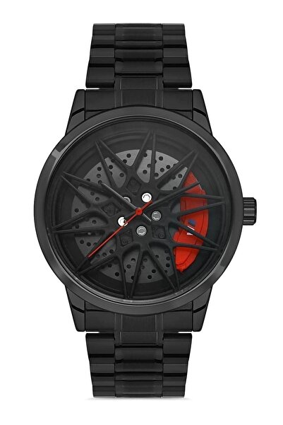 Spectrum Jant Model Siyah Turuncu Çelik Erkek Kol Saati