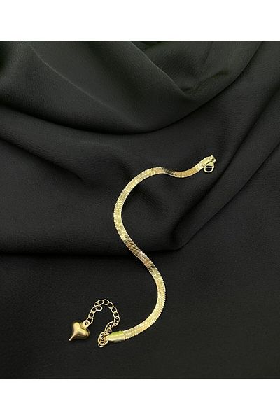 Chic Charmes Stainless Steel Bracelet with Italian Chain