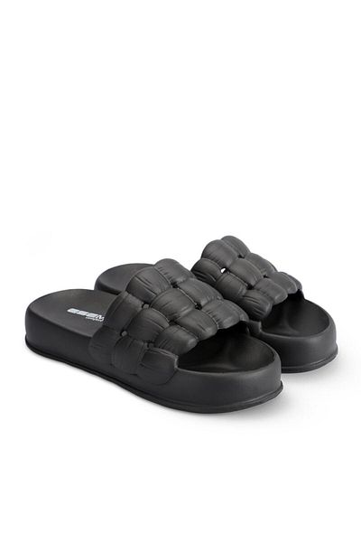 Akınal Bella Offu Black Women's Slippers