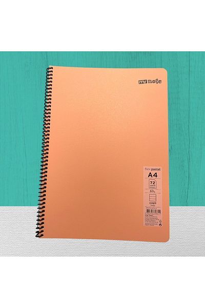 Umur Mynote Flex Pastel Spiral Notebook A4 72 Yp Lined
