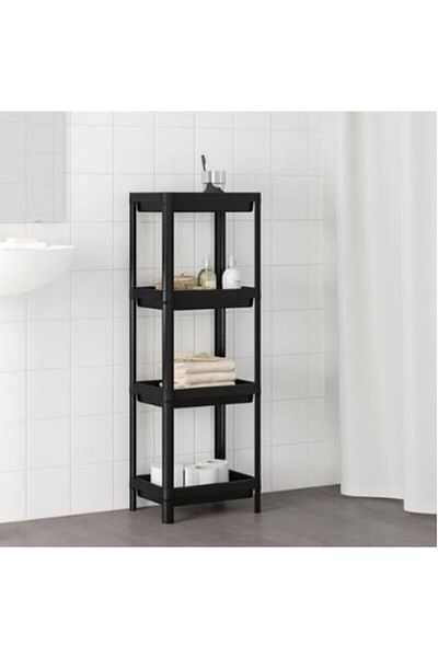 Via Homedecoration57 Vesken Rack Unit, Μαύρο