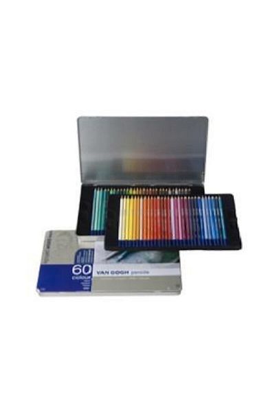 Talens Van Gogh Crayons 60 Colors Metal Box