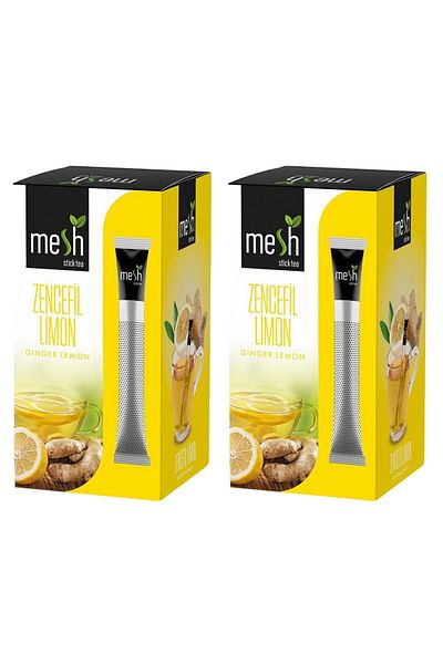 Mesh Stick Lemon Herb Ginger Tea - 2 Packs in One