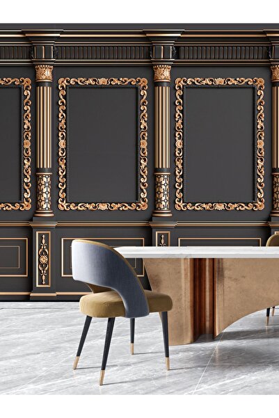 dreamwall Çerçeve Desenli Isı Ve Ses Yalıtımlı Sağlıklı Tekstil Duvar Kağıdı