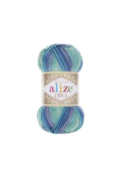Alize Diva Batik 1767 100% Microfiber Acrylic (100gr 350m) Single Tuft 17 διαφορετικές επιλογές χρώματος Batik