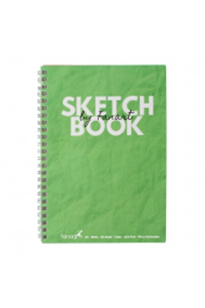 Academy Sketchbook A6 Spiralli Eskiz Defteri Yeşil Kapak