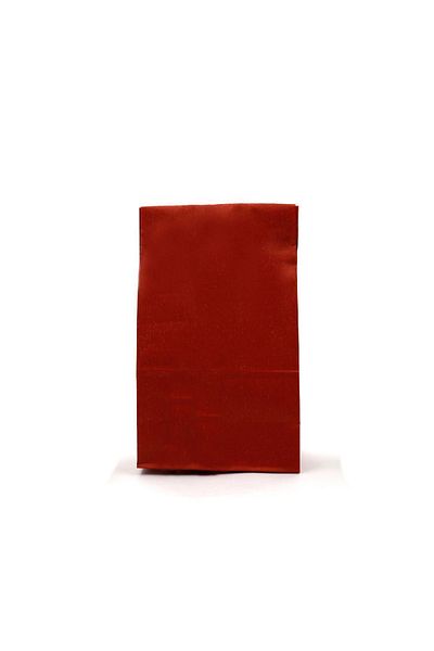 AL Bİ 90LIK 17.5x30x10 Cm Paper Bag with Kraft Square Bottom Red 10 Pieces