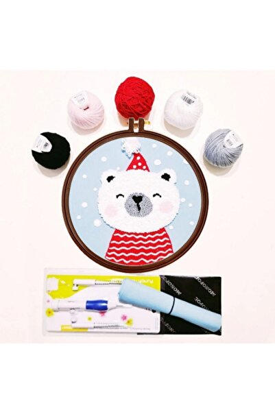 kecelemecele punch Punch Nakışı Iğnesiz Devam Seti Yeniyıl Temalı