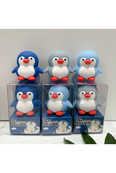 Polin 3D Penguen Figürü Silgi 1 Adet