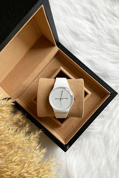 Ricardo Unisex Wristwatch White Silicone Women's Men's Wristwatch