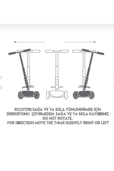 Blueeslife 3 Wheel Scooter with Blue LED Light