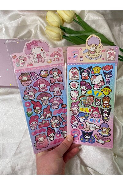 SANRIO Sanrıo karakterli sticker seti 2 PAKET