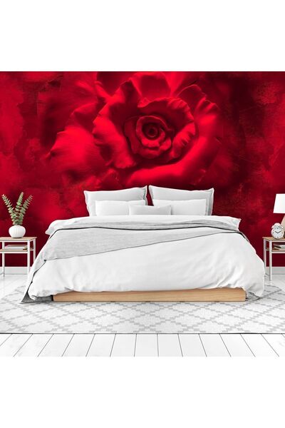 dreamwall Duvar Kağıdı 3d Kırmızı Gül Desenli Isı Ve Ses Yalıtımlı Sağlıklı T...