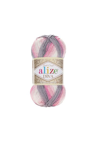 Alize Diva Batik 3245 100% Microfiber Acrylic (100gr 350m) Single Yumak 17 διαφορετικές επιλογές χρώματος Batik