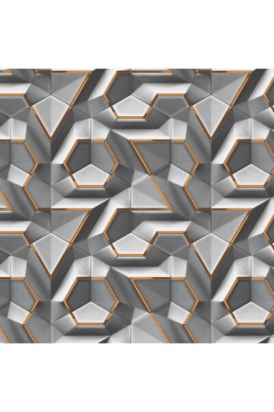 dreamwall 3 Boyutlu Geometrik Isı Ve Ses Yalıtımlı - Kolay Uygulama En X Boy