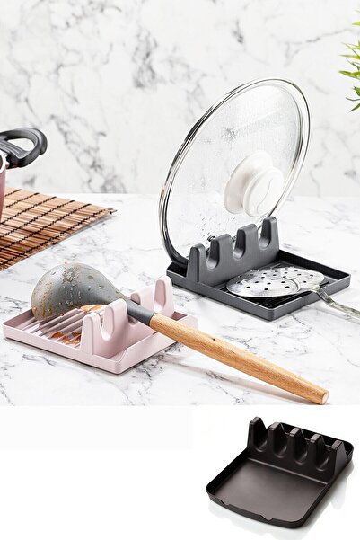 DEYHOME Pot Lid Holder and Cutlery Holder - Pot Lid Stand Dirty Cutlery Ladle...